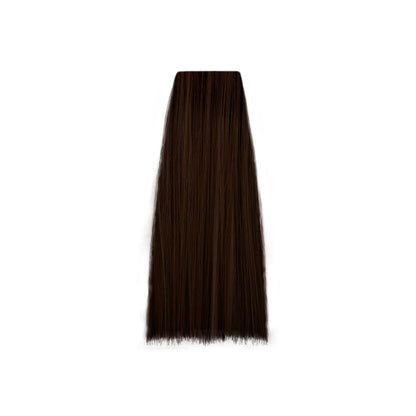 Rich dark brown hair swatch for beauty salon color selection