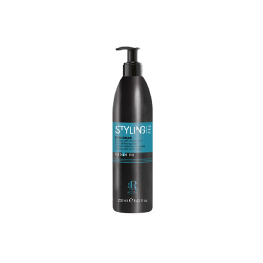 Styling RX Curl Cream for defined curls, 250ml black pump bottle with teal label