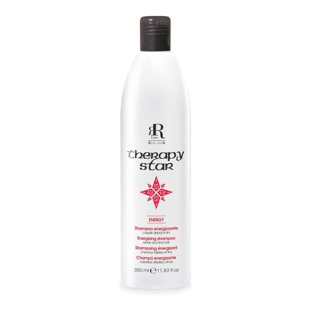Therapy Star Energy energizing shampoo for weak and fine hair, 350ml bottle with red star design