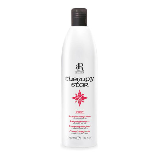 Therapy Star Energy energizing shampoo for weak and fine hair, 350ml bottle with red star design