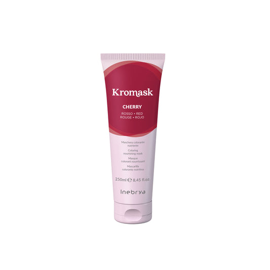Kromask Cherry red coloring nourishing hair mask 250ml by Inebrya for vibrant color care