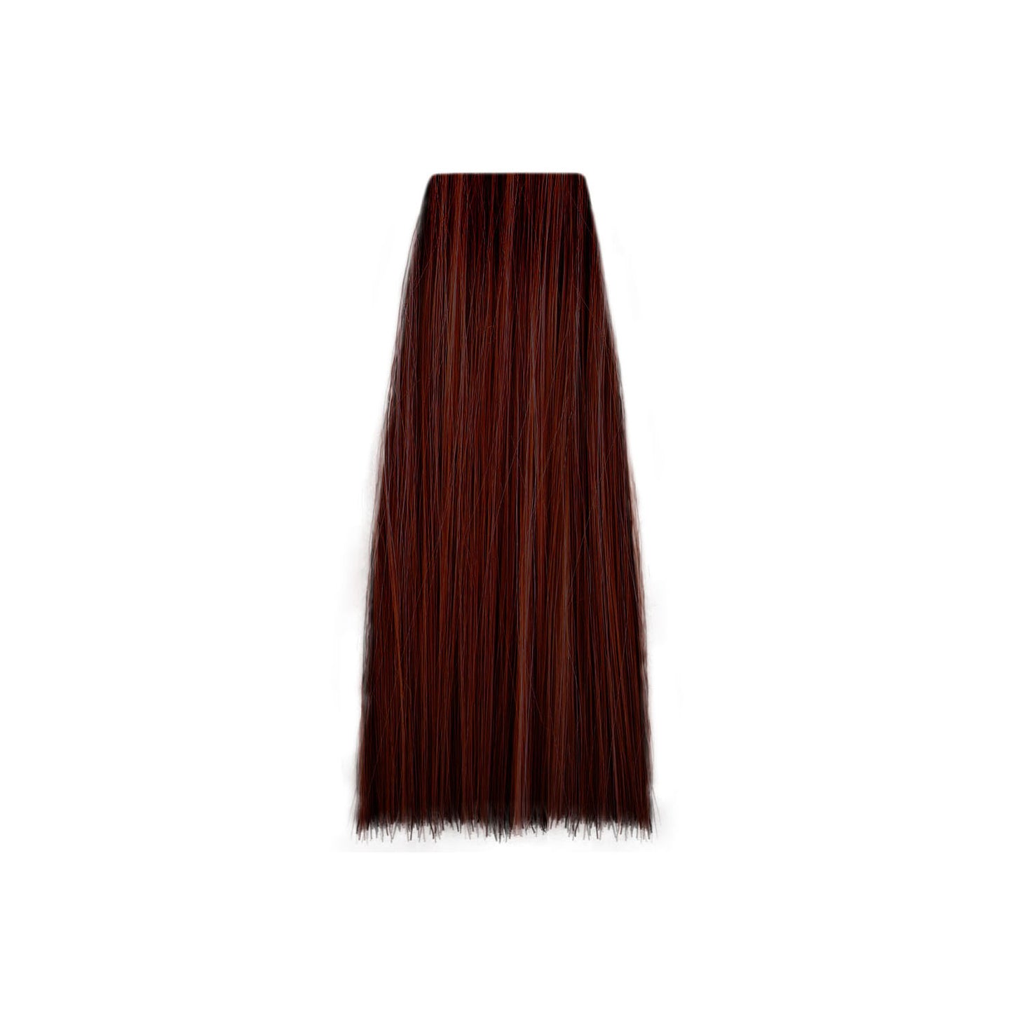 Rich mahogany brown hair swatch for salon color selection