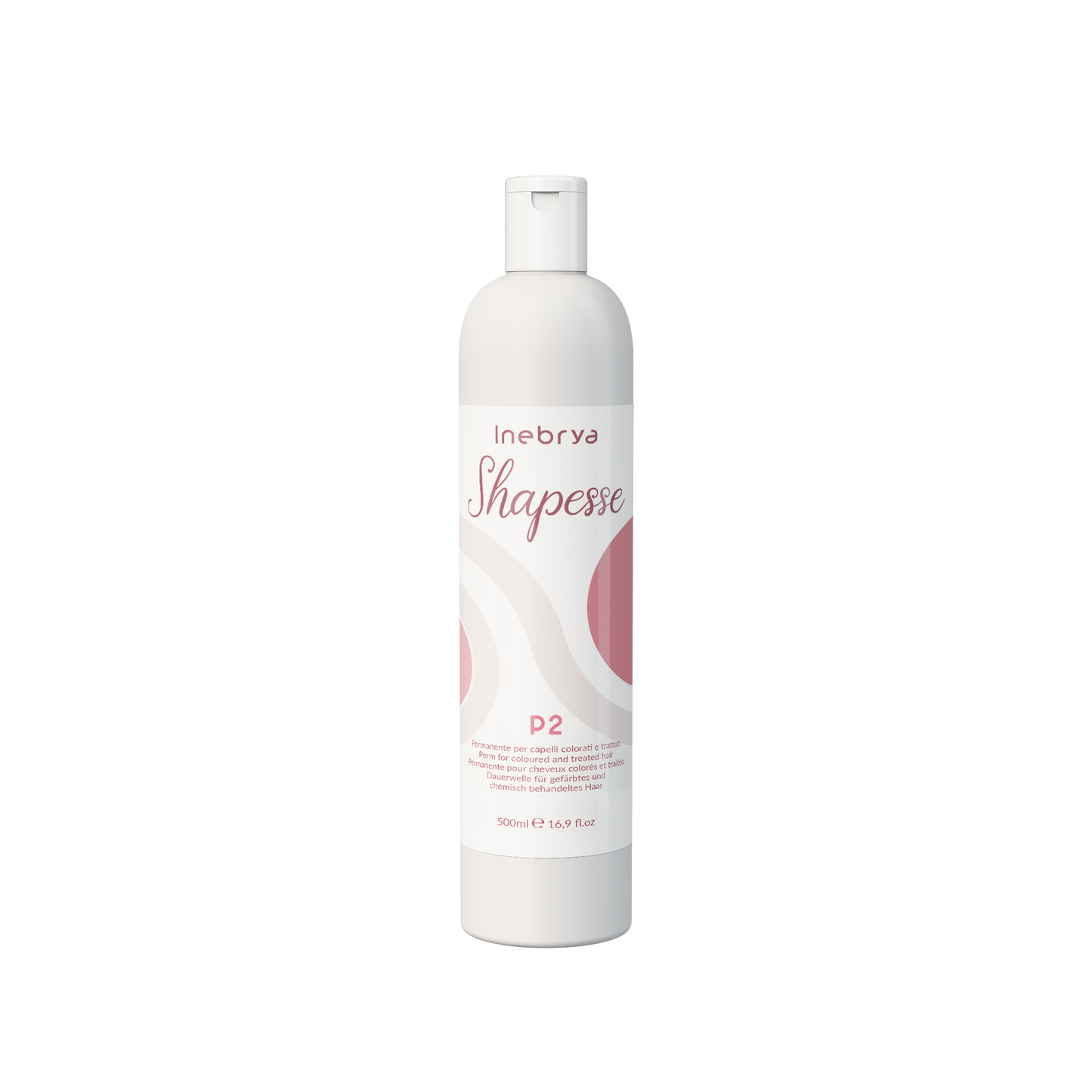 Inebrya Shapesse P2 perm for colored and treated hair, 500ml salon hair care product