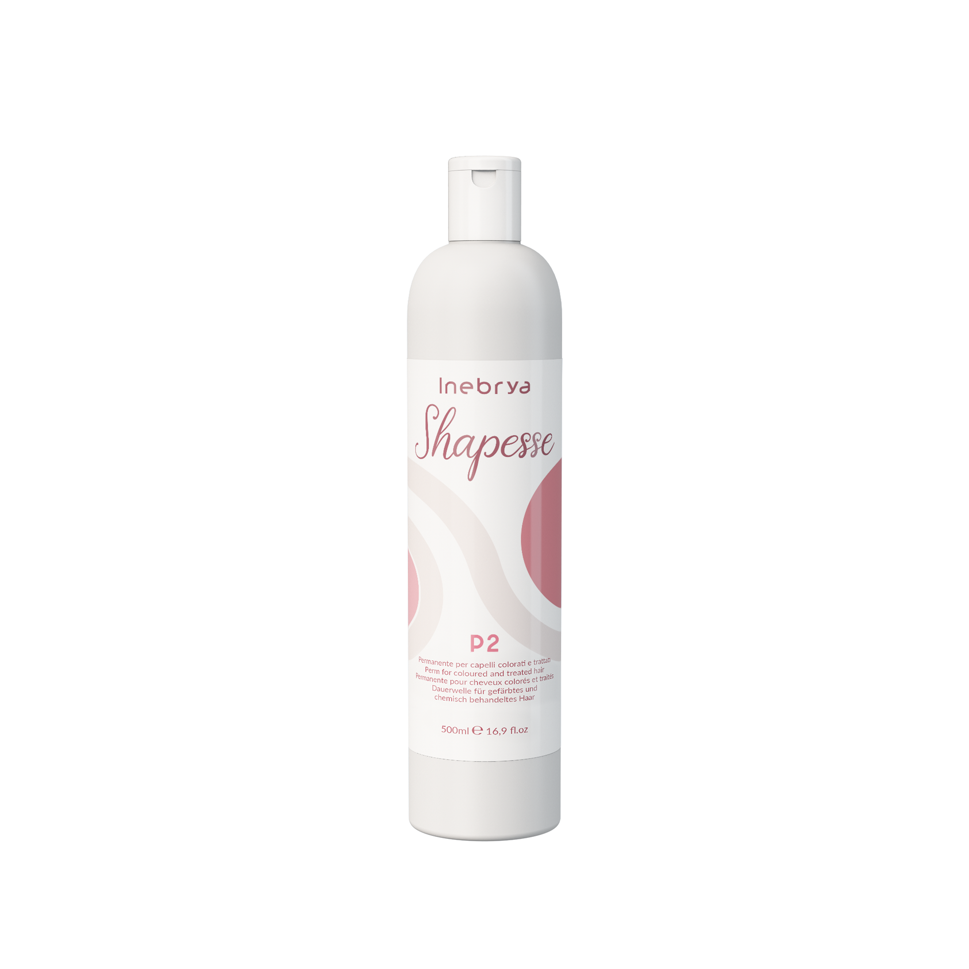 Inebrya Shapesse P2 perm for colored and treated hair, 500ml salon hair care product