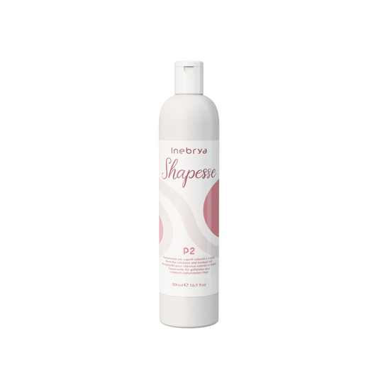 Inebrya Shapesse P2 perm for colored and treated hair, 500ml salon hair care product