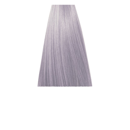 Lavender pastel hair color swatch for salon or home use, soft purple tone on straight strands