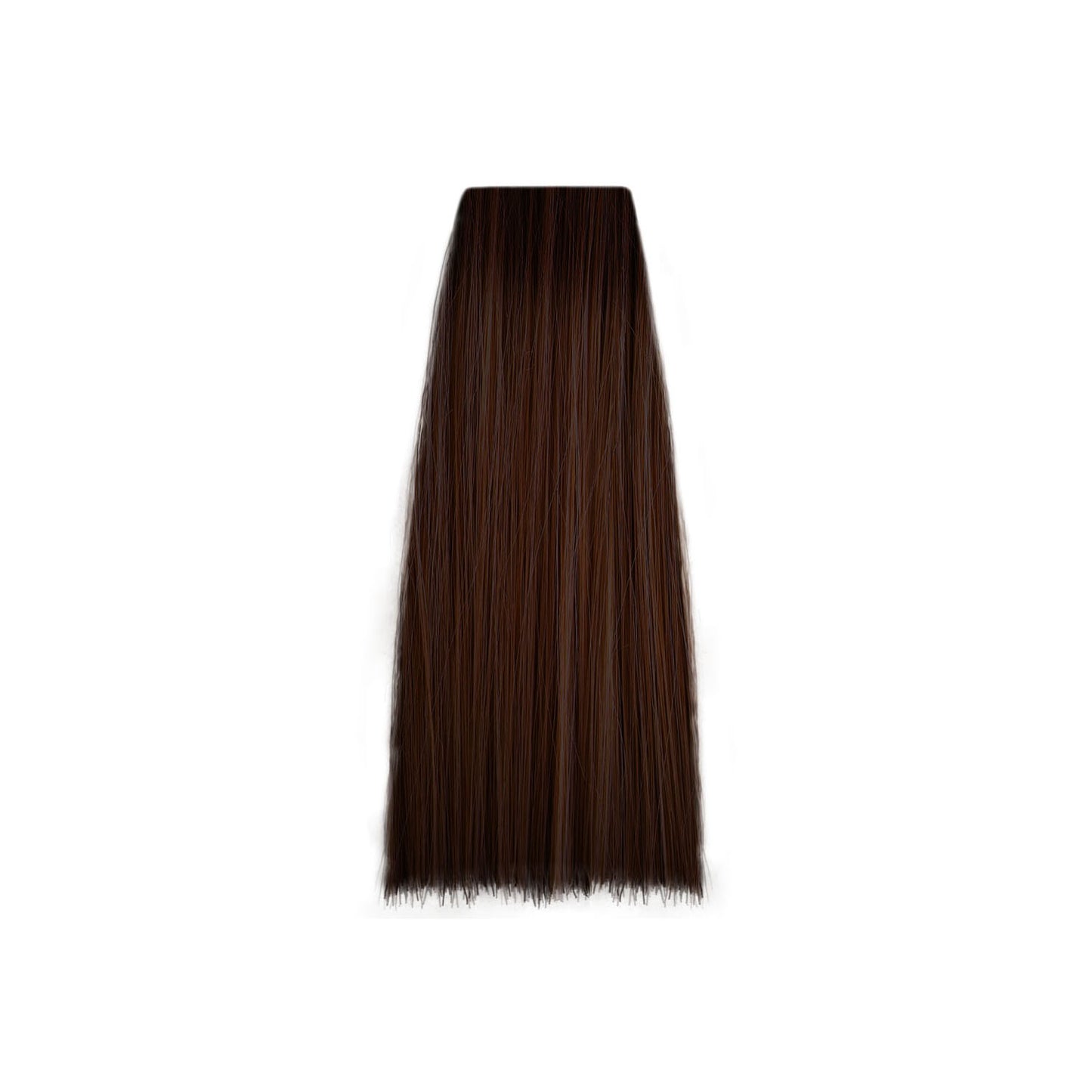 Rich dark brown hair swatch for salon color selection