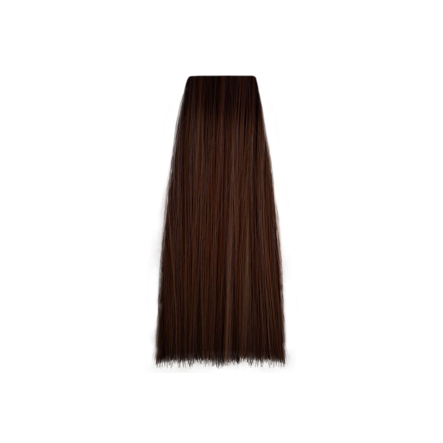 Rich dark brown hair swatch for salon color selection
