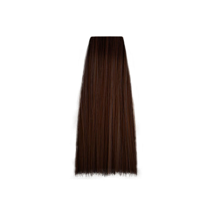 Rich dark brown hair swatch for salon color selection