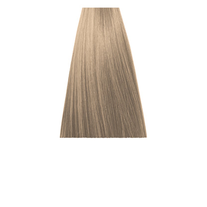 Light ash blonde hair swatch for salon color matching and beauty styling