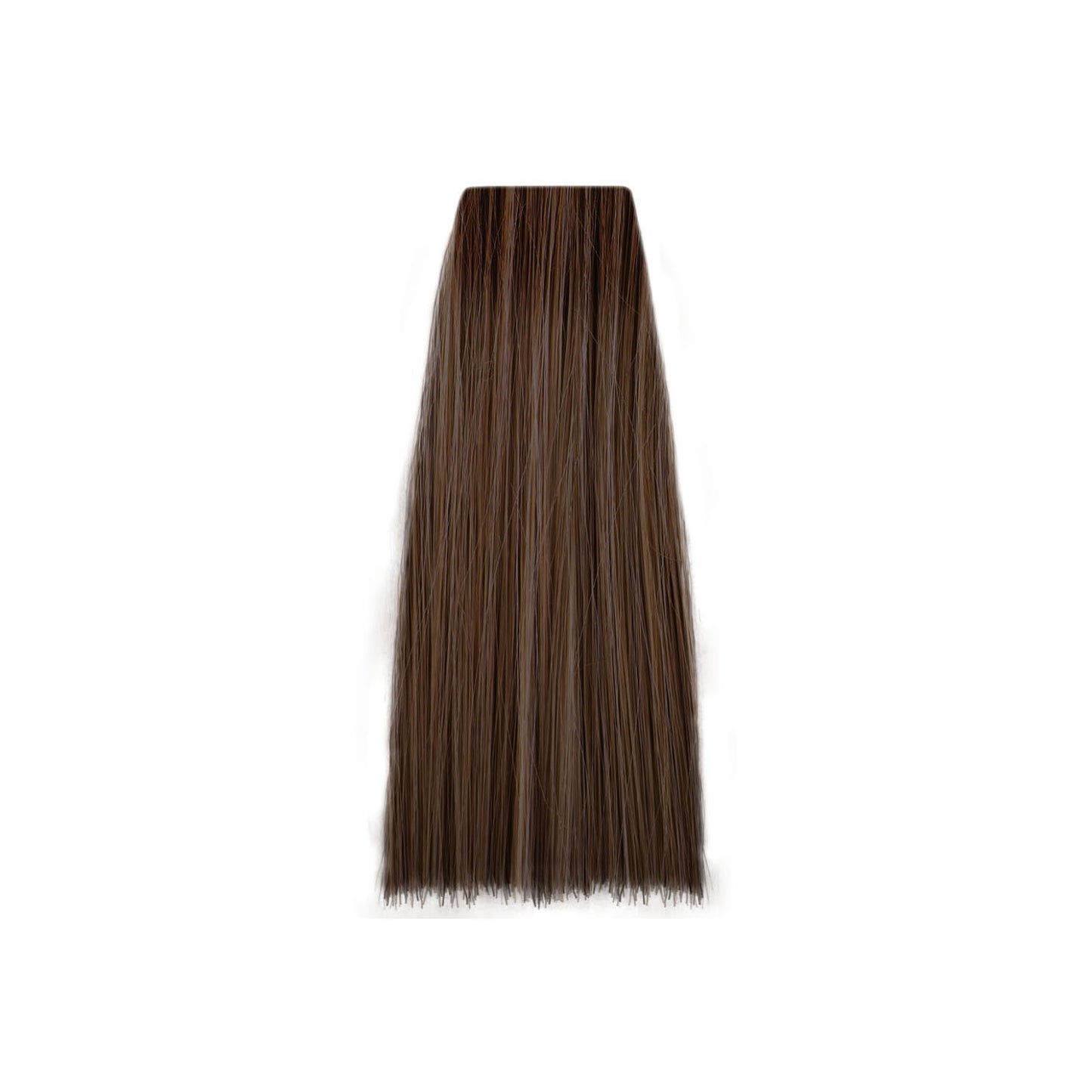 Rich brown hair swatch for salon color matching and beauty styling