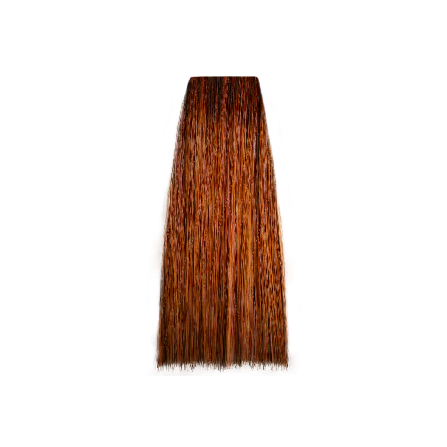Rich copper brown hair color swatch for salon or home use, showcasing vibrant tone and smooth texture