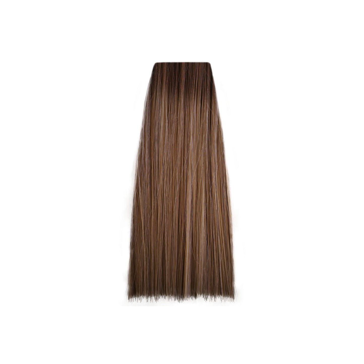 Smooth brown hair swatch for salon color matching and beauty styling