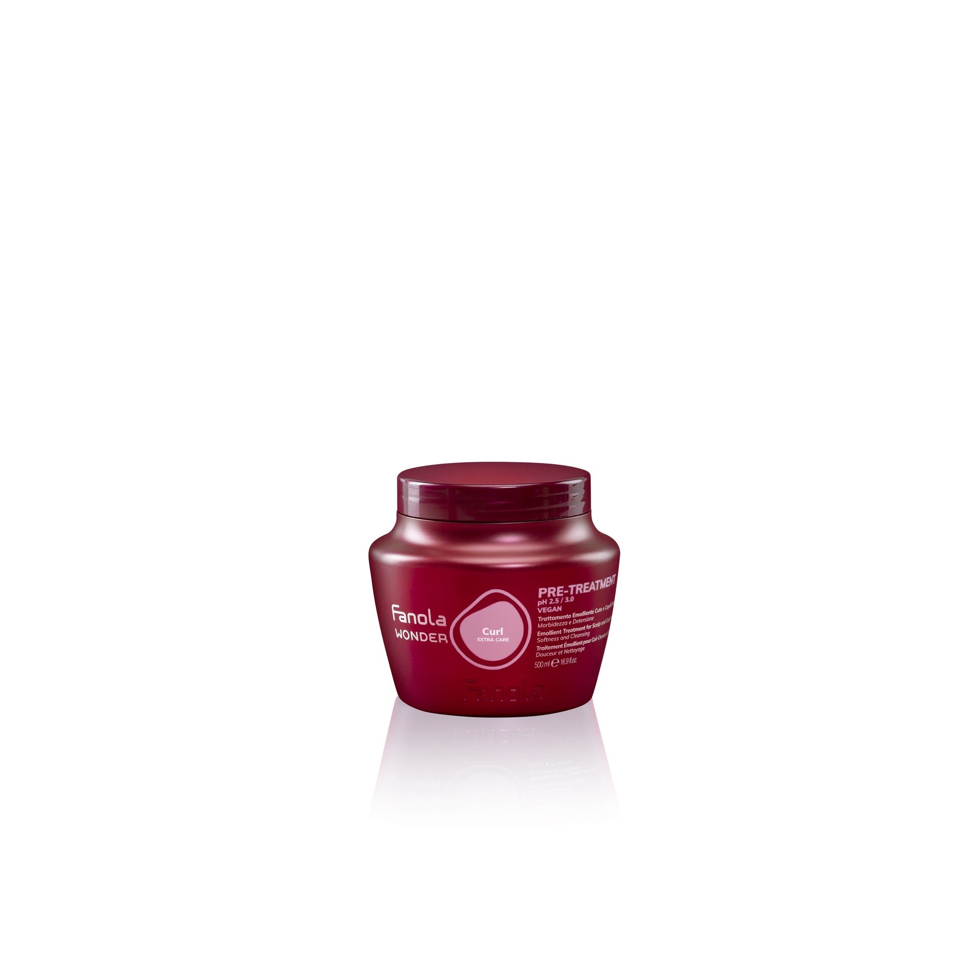 Fanola Wonder Curl Extra Care Pre-Treatment for softness & cleansing, vegan, 500ml