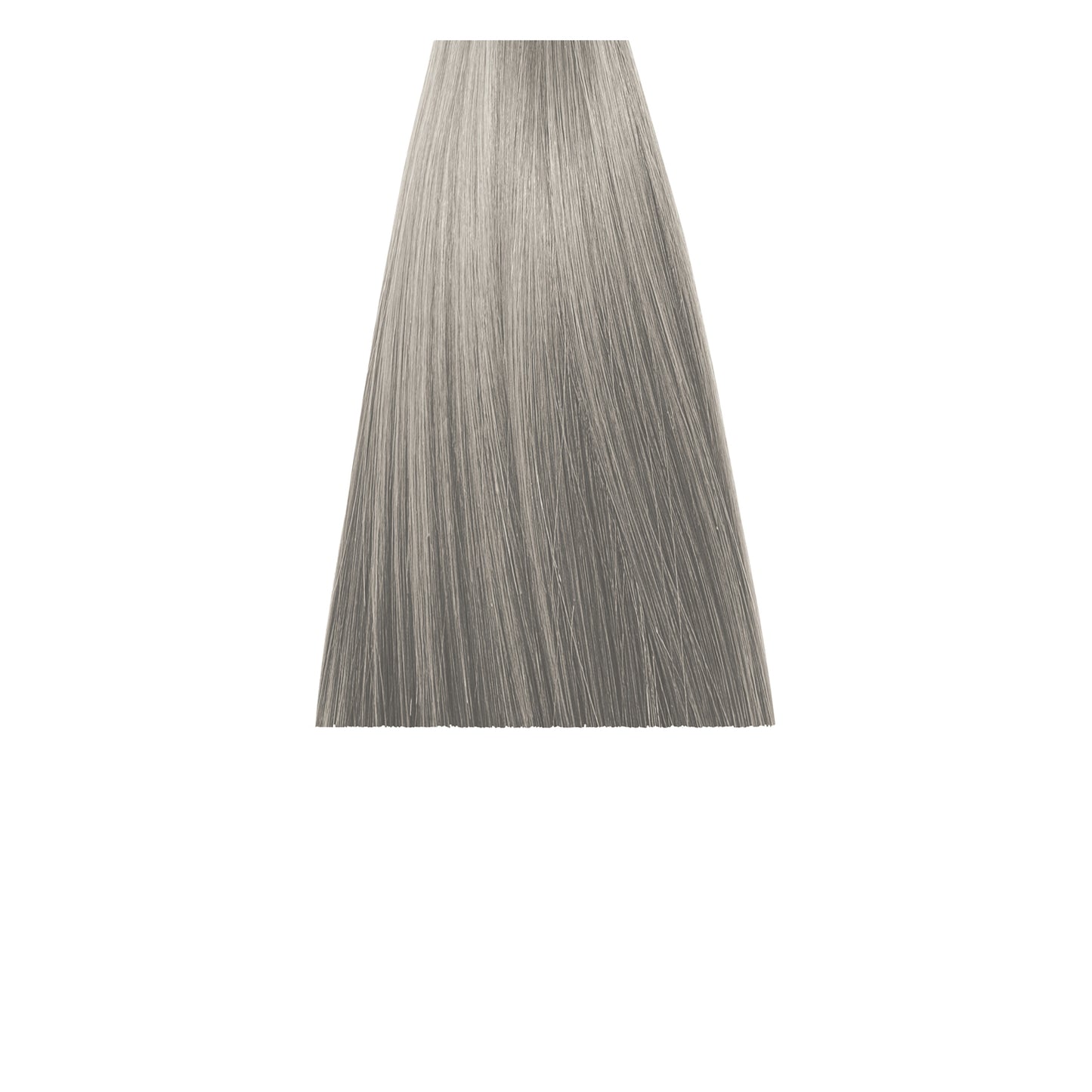 Smooth ash gray hair swatch for professional salon color styling