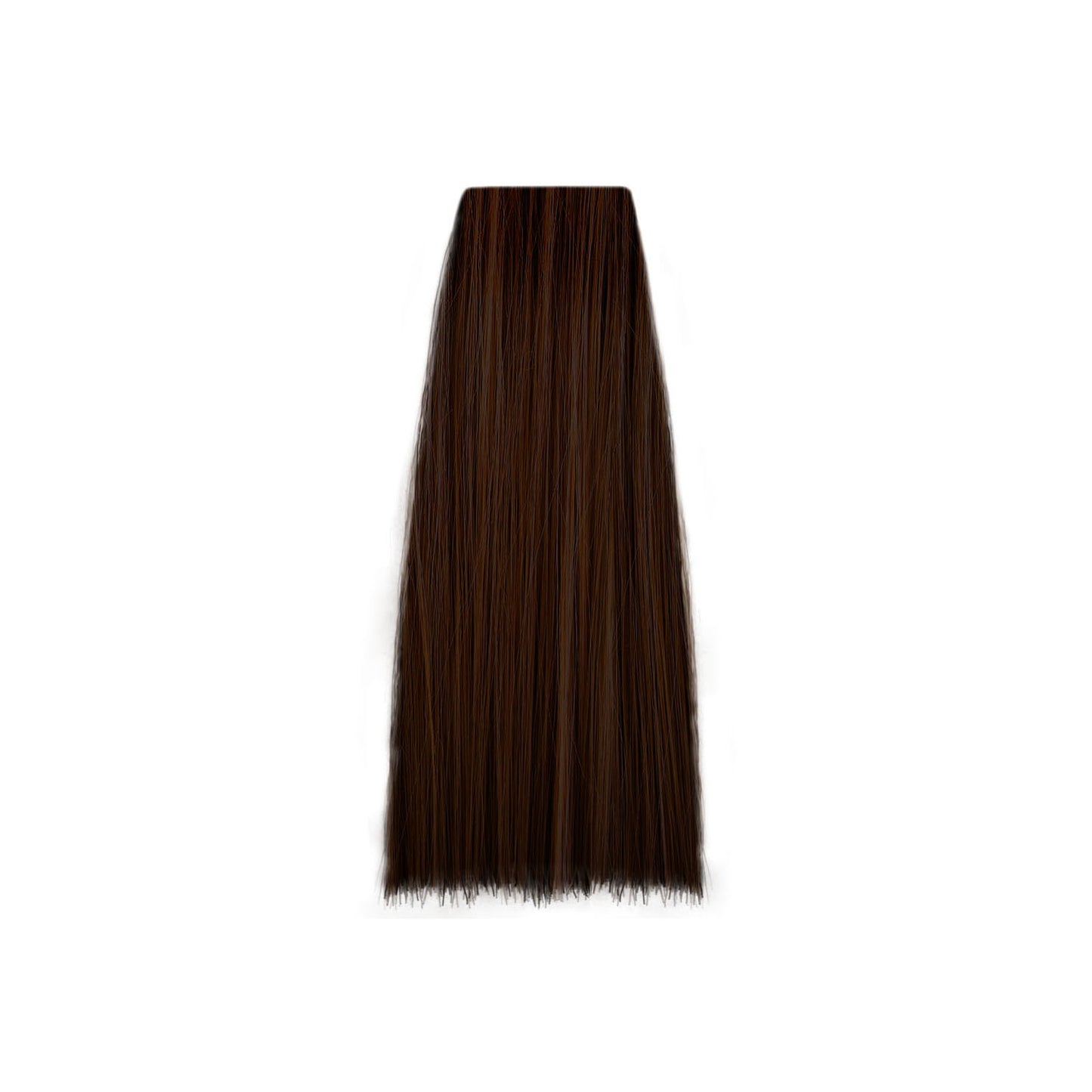 Rich dark brown hair swatch for beauty color selection