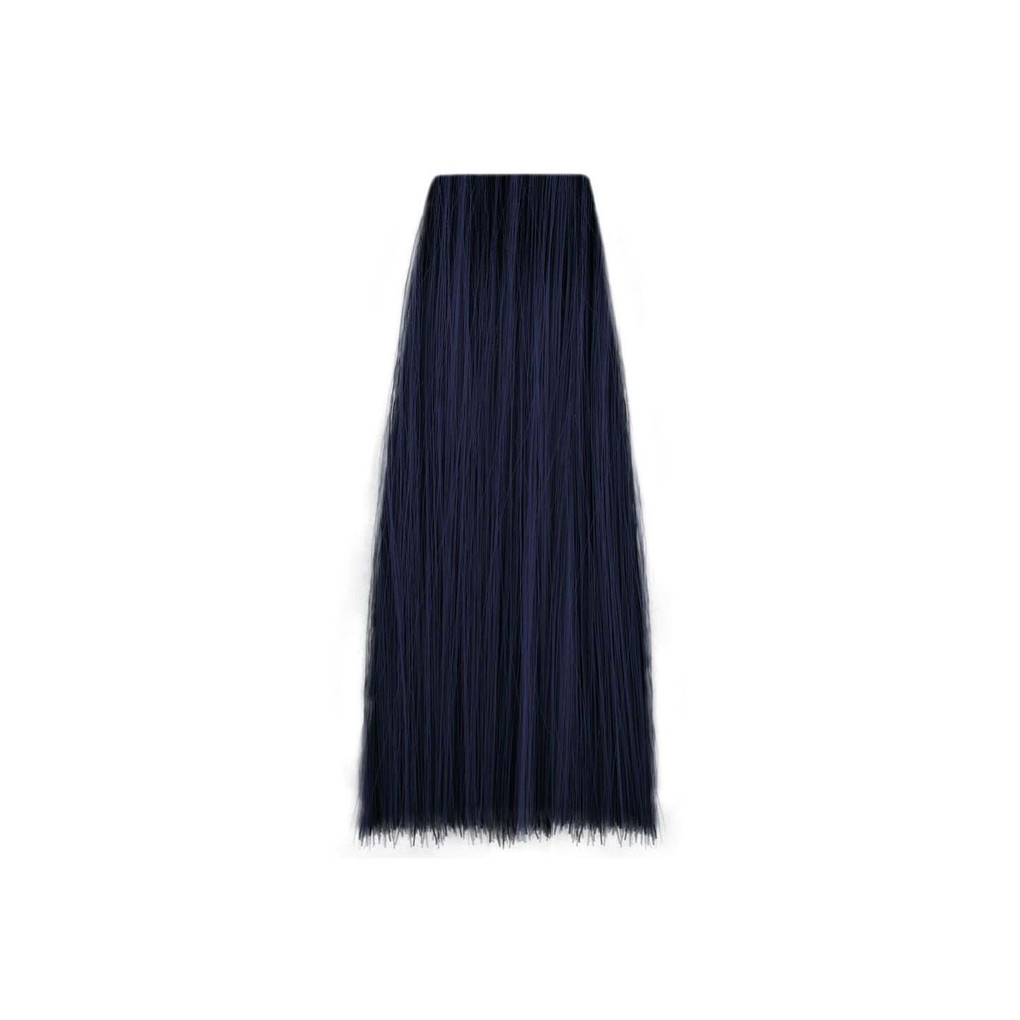 Deep navy blue hair color swatch for salon use, showcasing rich pigment and smooth texture