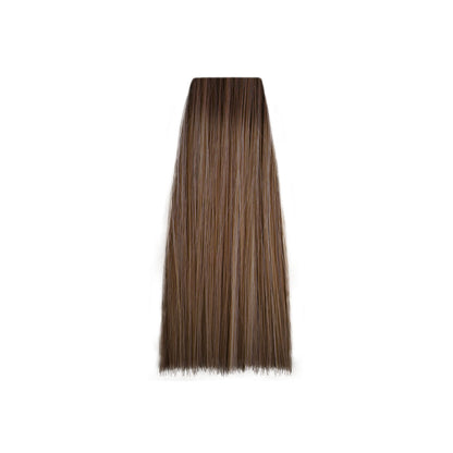 Smooth brown hair swatch for salon color matching and beauty styling