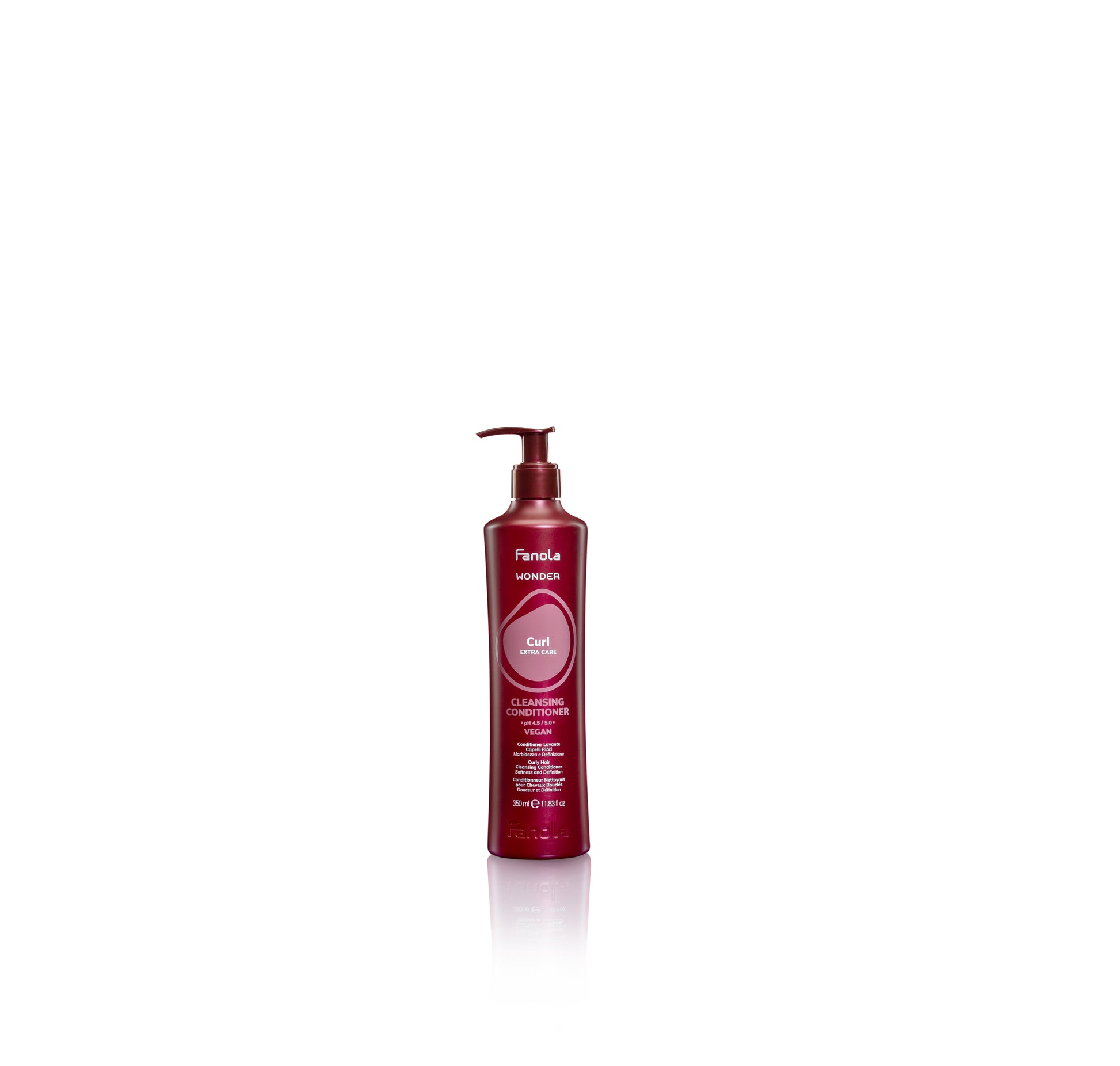 Fanola Wonder Curl Extra Care Cleansing Conditioner for curly hair, vegan formula, 350ml